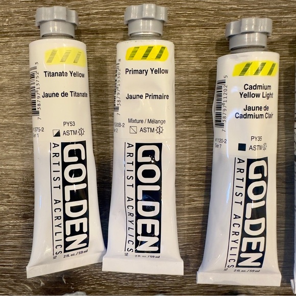 20 Tubes of Golden Heavy Body Acrylic Paint. Brand New - Picture 2 of 7